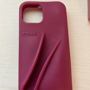 RHODE Maroon iPhone 15 Phone Case